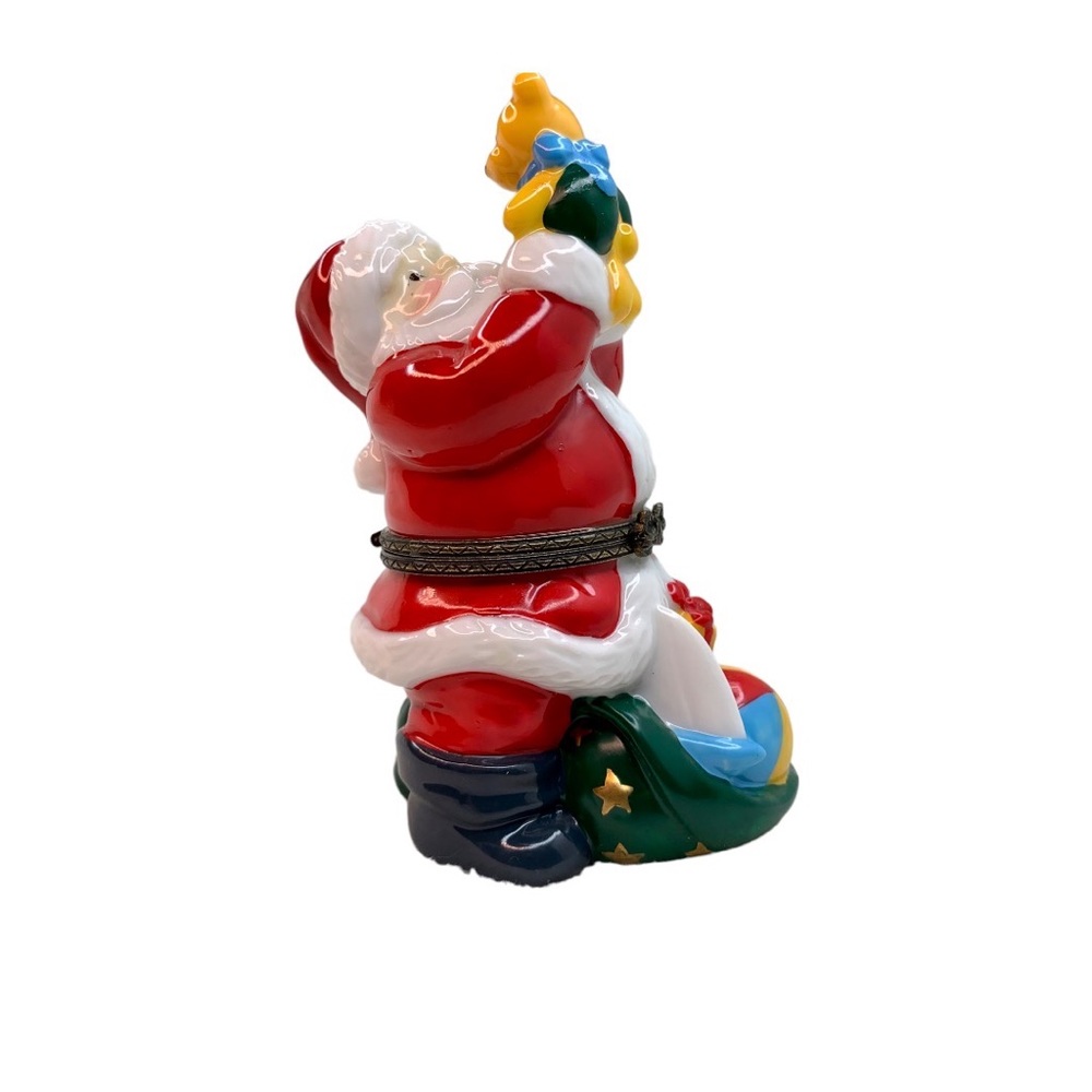 Midwest of Cannon Falls Santa Trinket Porcelain Hinged Box PHB Vintage